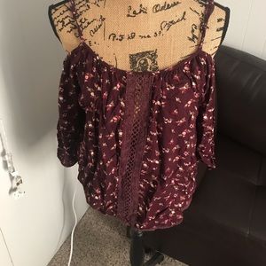 Off the shoulder top with straps